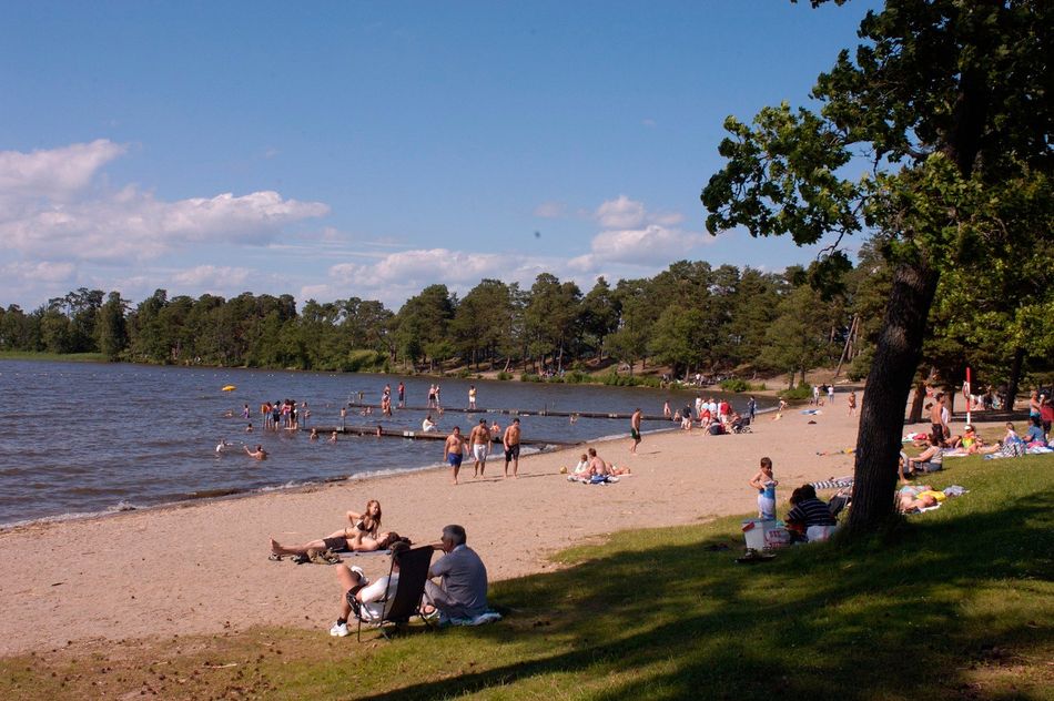 Badstranden i Sundbyholm