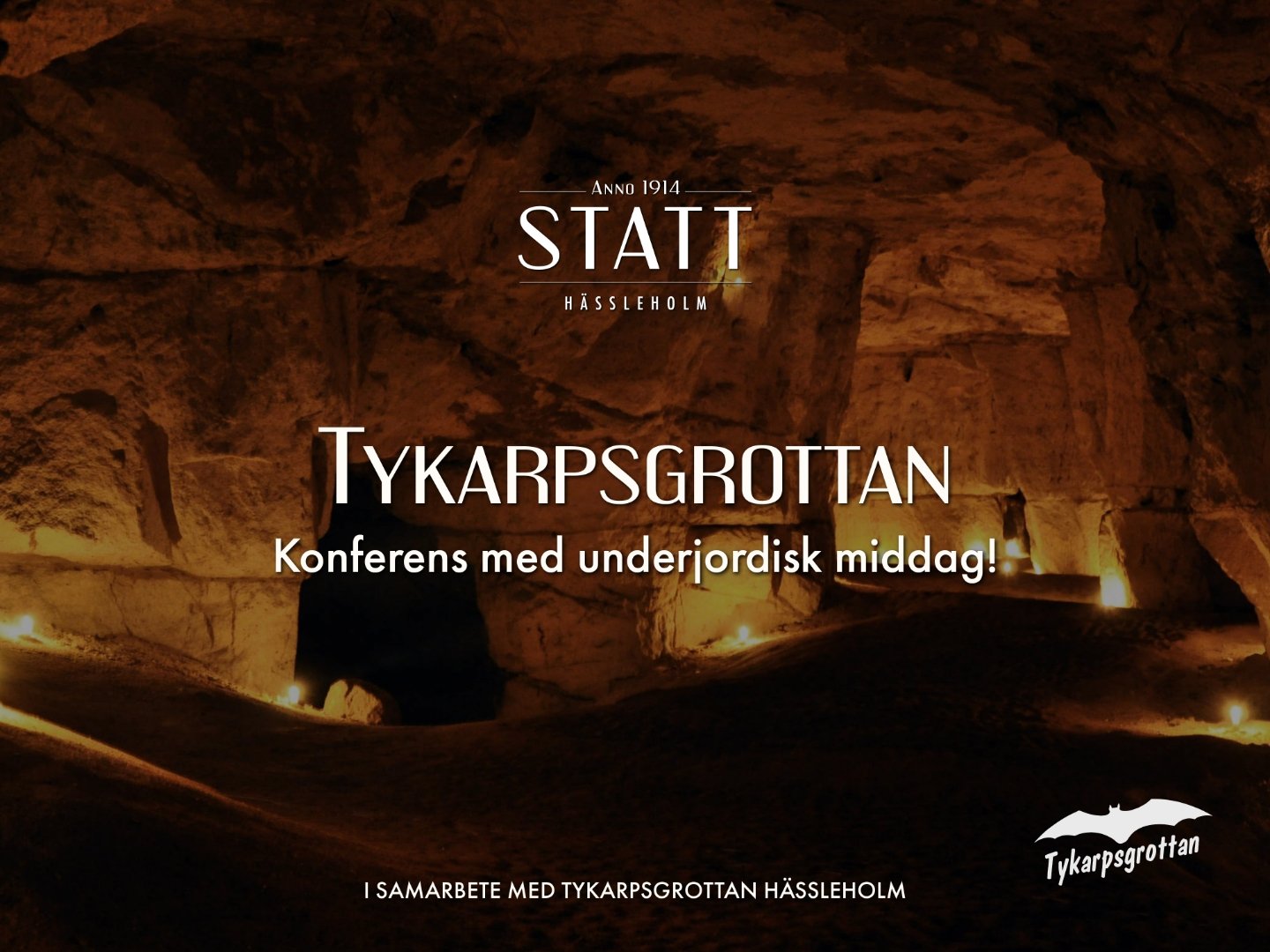 Konferens med underjordisk middag
